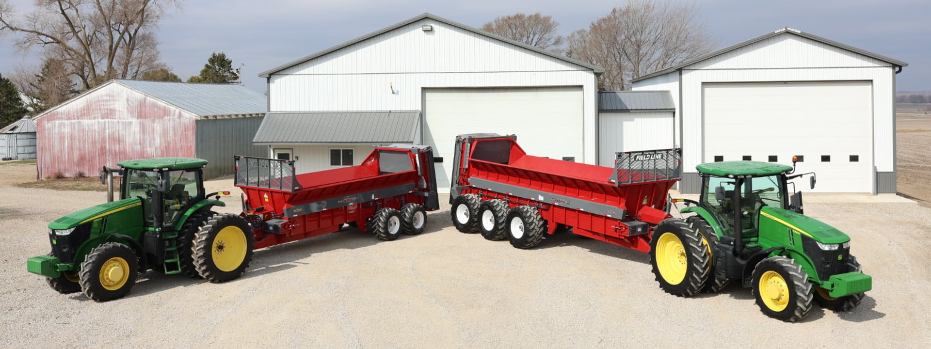 JohnDeere and Fieldline trailer